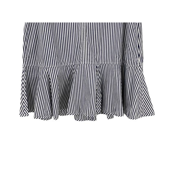 J Crew Delilah Striped Cotton Poplin Dress-Navy White Stripes NWT Size XS - Picture 6 of 11